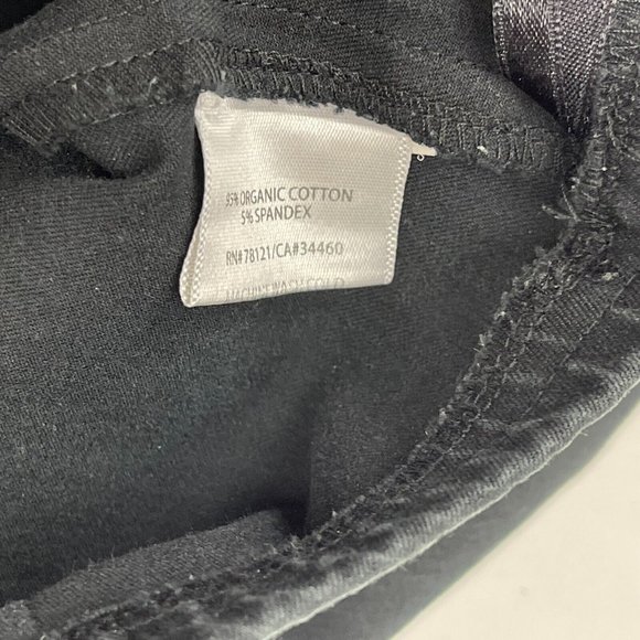 Eileen Fisher Organic Cotton Twill Pants Women L Flaw* Elastic waist Zip Closure - Picture 10 of 10